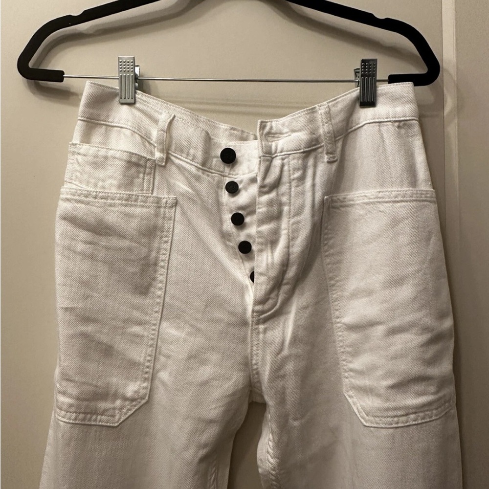 29 8 sandrine rose free people brand white pants soft